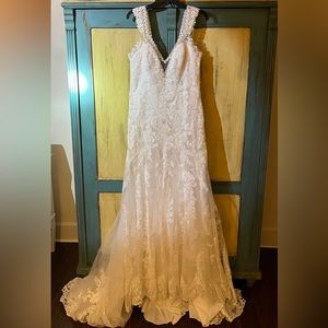 Brand new never worn ivory wedding gown.Absolutely Gorgeous!